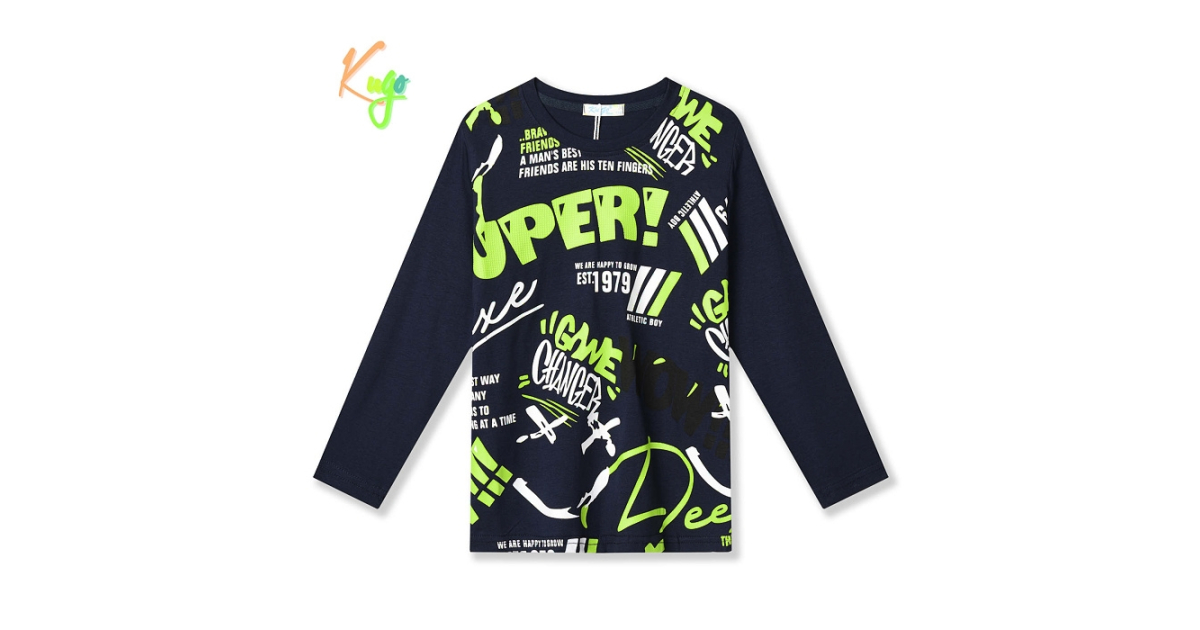 Chlapecké tričko s nápisy - Kugo HC9311