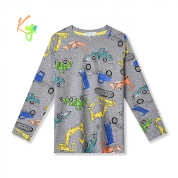 Chlapecké tričko BAGR dlouhý rukáv Kugo HC9309 šedá