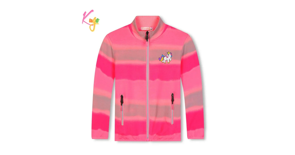 Duhová mikina s jednorožcem pro holčičky | Jarní, bavlněná