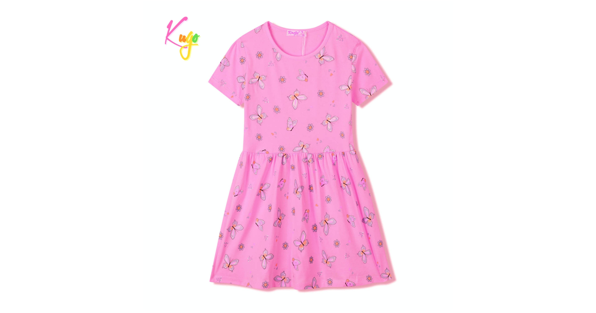 Letní dívčí šaty motýlkové – hravý design pro malé slečny