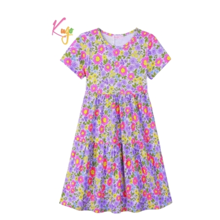 Letní dívčí šaty s květinovým vzorem – vzdušné a pohodlné