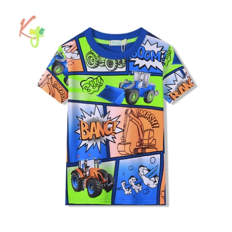 Chlapecké tričko Kugo krátký rukáv traktor modrá