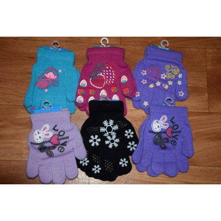 Dětské pletené rukavice vel.2-5 let -12cm