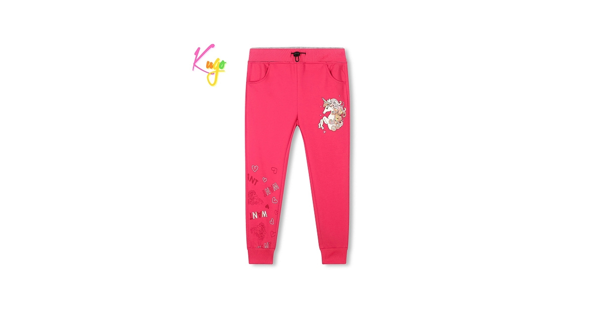 Dívčí tepláky 100% bavlna | Měkké a pohodlné s koníkem