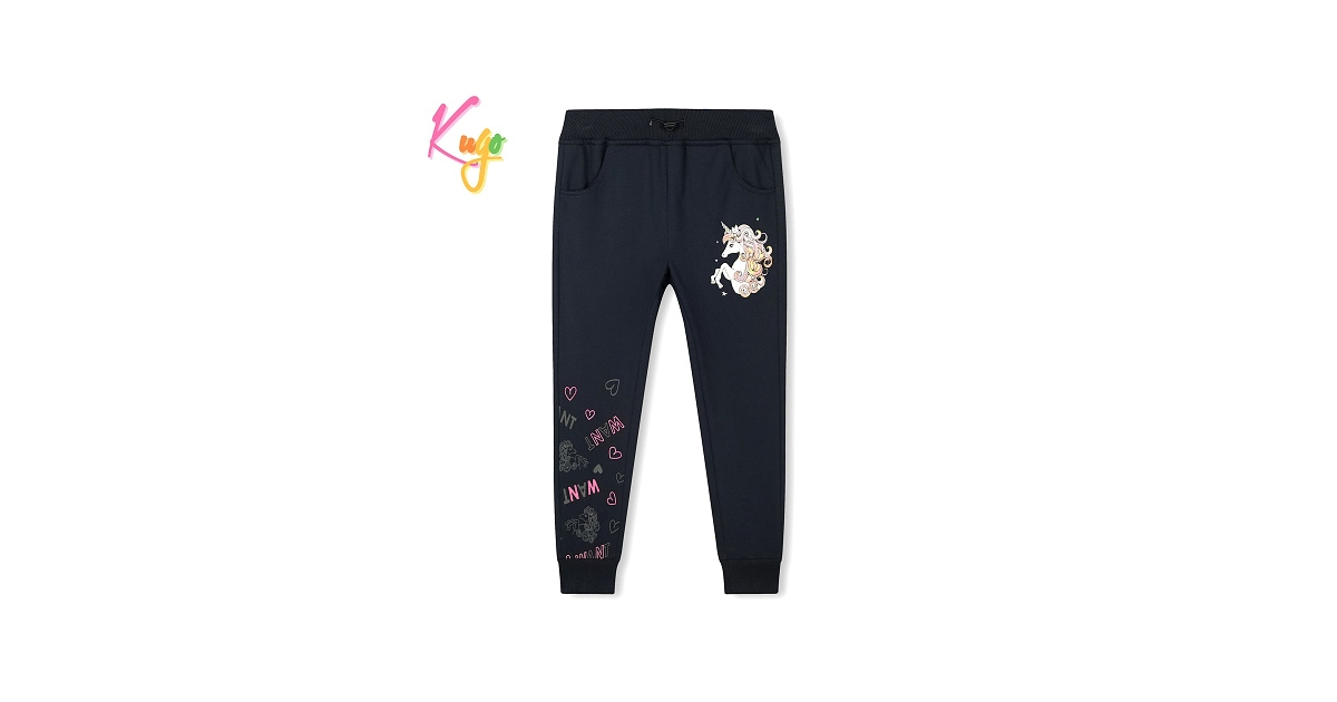 Dívčí tepláky 100% bavlna | Měkké a pohodlné s koníkem