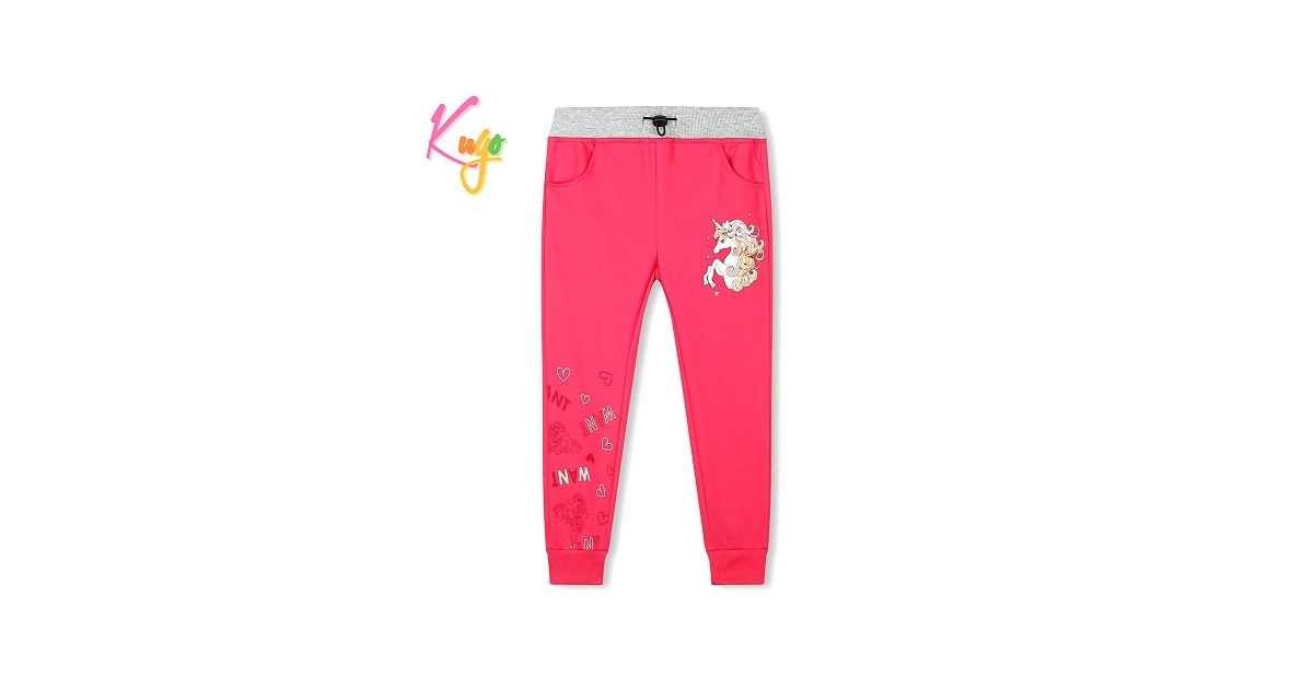 Dívčí tepláky 100% bavlna | Měkké a pohodlné s koníkem