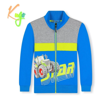 Chlapecká tepláková mikina s traktorem – svítí ve tmě