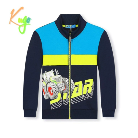 Chlapecká tepláková mikina s traktorem – svítí ve tmě