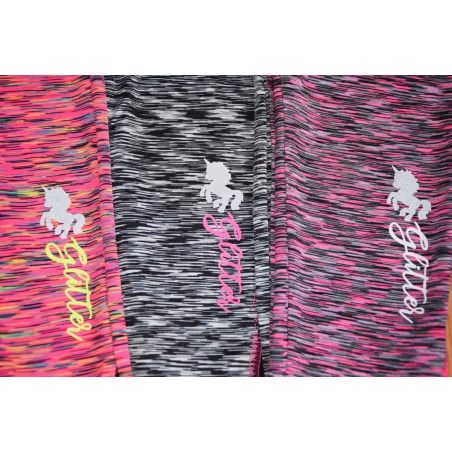 Dívčí sportovní legíny koníček | Rychleschnoucí, pružné, stylové