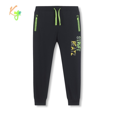 Chlapecké tepláky s reflexními prvky, bavlněný materiál, zipové kapsy