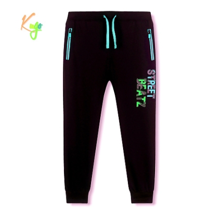 Chlapecké tepláky s reflexními prvky, bavlněný materiál, zipové kapsy