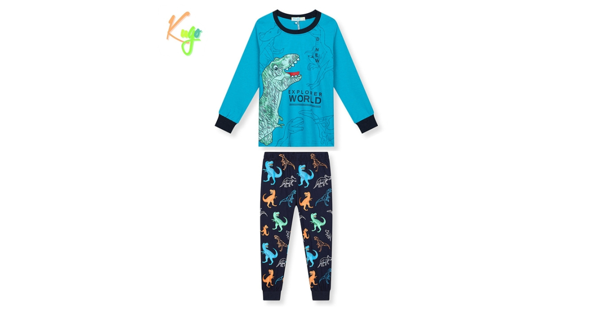 Chlapecké pyžamo s dinosaury | 100% bavlna | Pohodlné
