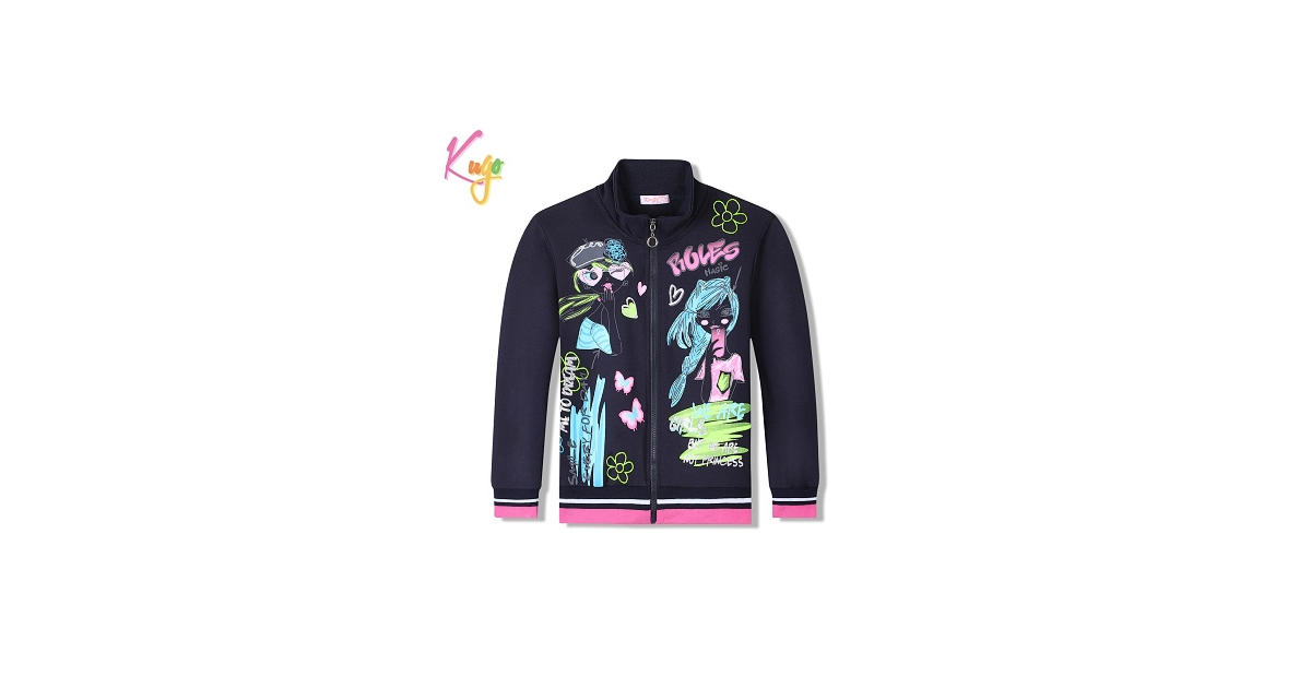 Luxusní dívčí tepláková mikina s moderním designem a pohodlím