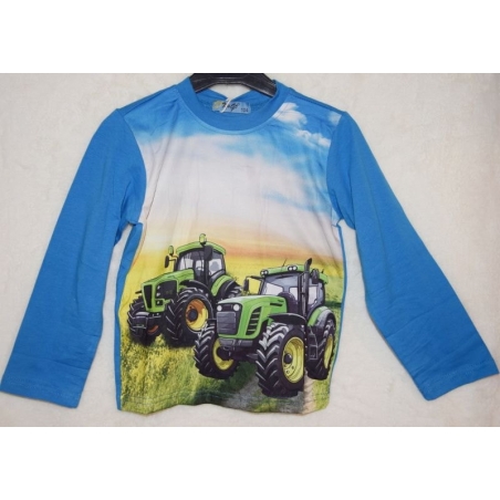 Chlapecké tričko TRAKTOR Kugo dl.rukáv  modré FM7071
