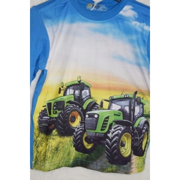 Chlapecké tričko TRAKTOR Kugo dl.rukáv  modré FM7071