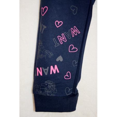 Dívčí tepláky 100% bavlna | Měkké a pohodlné s koníkem