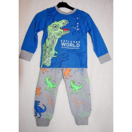 Chlapecké pyžamo s dinosaury | 100% bavlna | Pohodlné
