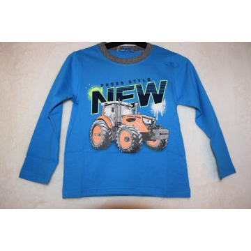 Chlapecké tričko dlouhý rukáv TRAKTOR Kugo  tyrkysové