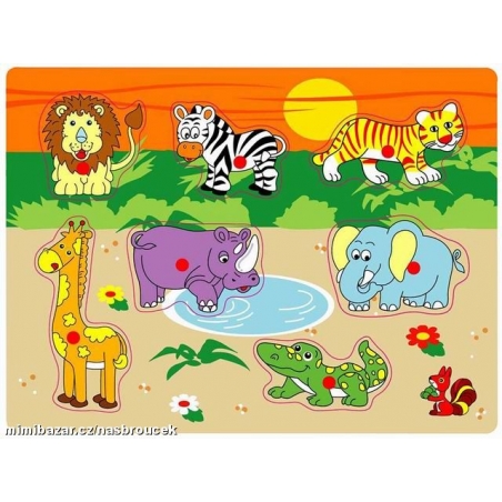 Vkládačka - dřevěná - ZOO