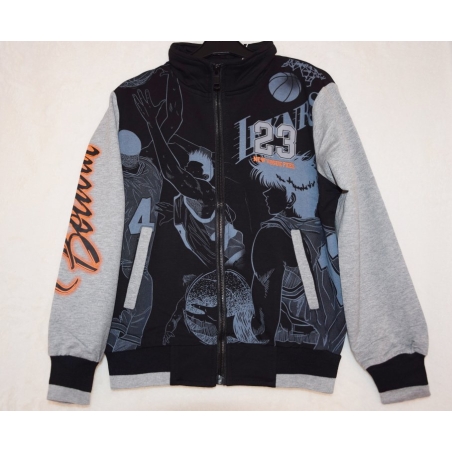 Chlapecká tepláková mikina s komiksovým basketbalovým potiskem