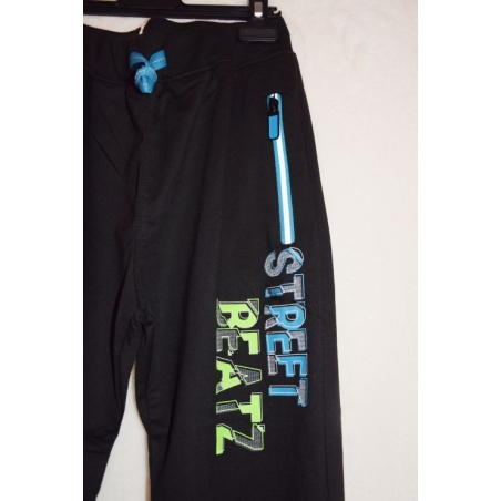 Chlapecké tepláky s reflexními prvky, bavlněný materiál, zipové kapsy