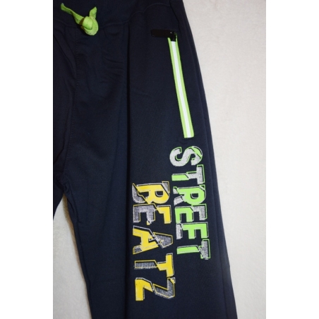 Chlapecké tepláky s reflexními prvky, bavlněný materiál, zipové kapsy