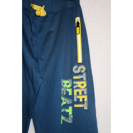 Chlapecké tepláky s reflexními prvky, bavlněný materiál, zipové kapsy