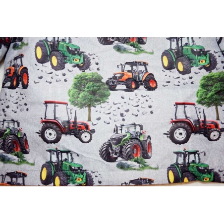 Chlapecká šusťáková bunda zateplená s traktory na jaro a podzim