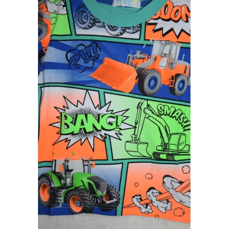 Chlapecké tričko Kugo krátký rukáv traktor zelená