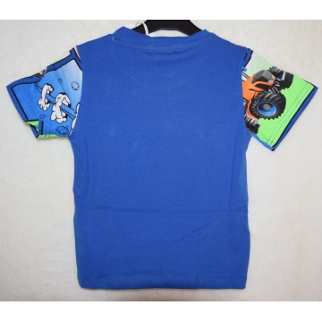 Chlapecké tričko Kugo krátký rukáv traktor modrá