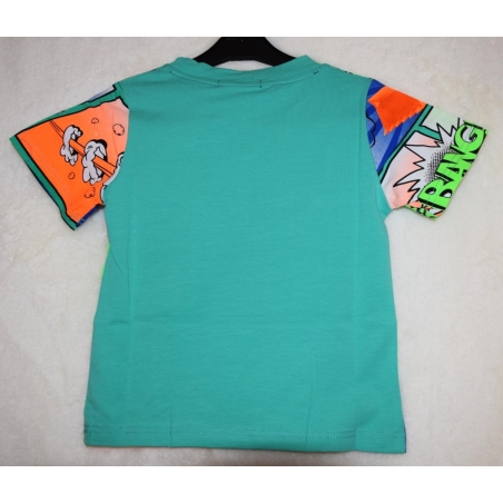 Chlapecké tričko Kugo krátký rukáv traktor zelená