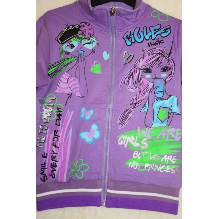 Luxusní dívčí tepláková mikina s moderním designem a pohodlím