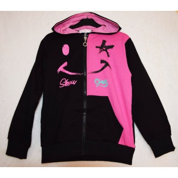 Dívčí tepláková mikina s kapucí na zip | Pro teenagerky