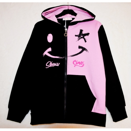 Dívčí tepláková mikina s kapucí na zip | Pro teenagerky