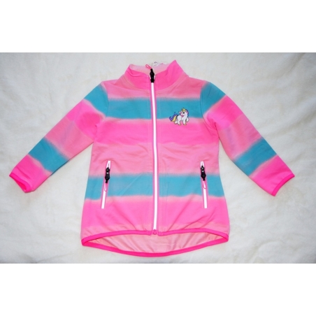 Duhová mikina s jednorožcem pro holčičky | Jarní, bavlněná