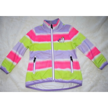 Duhová mikina s jednorožcem pro holčičky | Jarní, bavlněná