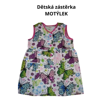 Dětská zástěrka do školky  motýlek