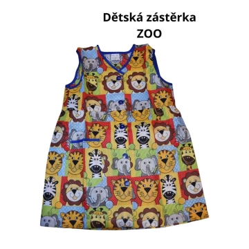 Dětská zástěrka do školky  zvířátka ZOO