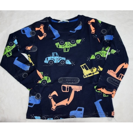 Chlapecké tričko BAGR dlouhý rukáv Kugo HC9309 tm.modrá