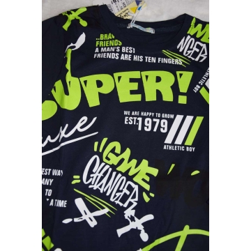 Chlapecké tričko s nápisy - Kugo HC9311