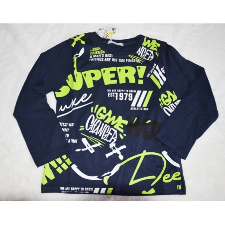 Chlapecké tričko s nápisy - Kugo HC9311