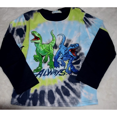 Chlapecké tričko dlouhý rukáv DINOSAURUS - Kugo HC9313