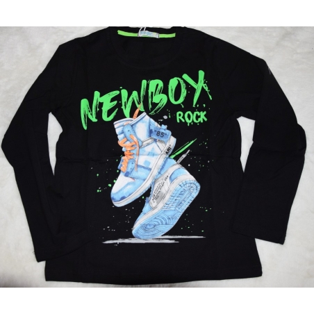 Chlapecké tričko dlouhý rukáv Kugo - tenisky FC0335