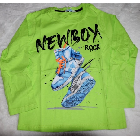 Chlapecké tričko dlouhý rukáv Kugo - tenisky FC0335