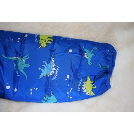 Chlapecká zimní prošívaná bunda | Teplá a pohodlná motiv dinosaurus