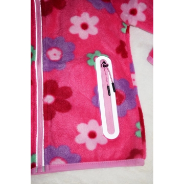 Dívčí fleecová mikina Kugo KYTIČKY | Hřejivá na outdoor