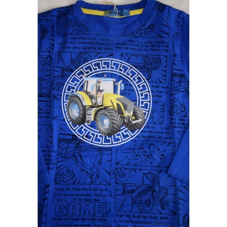 Chlapecké tričko TRAKTOR dlouhý rukáv Kugo HC0752