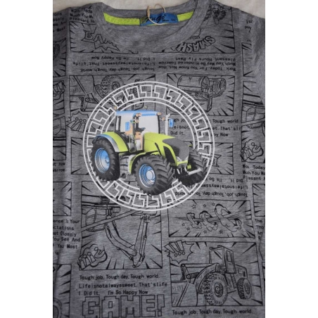 Chlapecké tričko TRAKTOR dlouhý rukáv Kugo HC0752