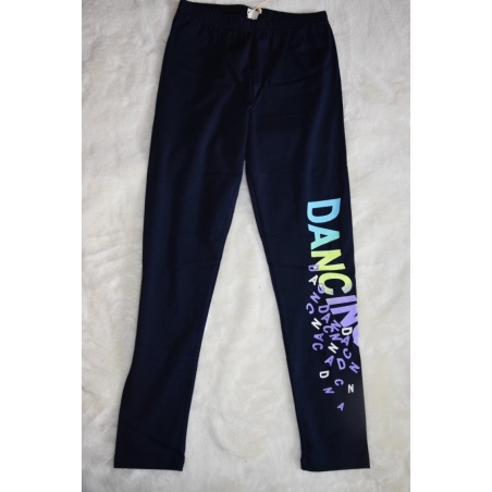 Dívčí legíny s potiskem DANCING | Pružné bavlněné legínky pro holčičky