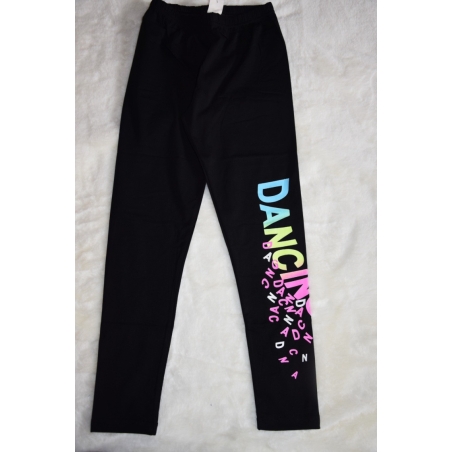 Dívčí legíny s potiskem DANCING | Pružné bavlněné legínky pro holčičky
